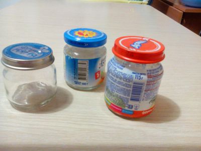 Лот: 8056378. Фото: 1. Баночки из-под детского питания... Контейнеры, банки