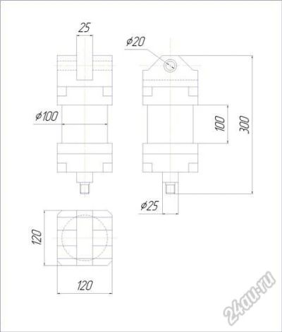 Лот: 5763600. Фото: 1. Гидроцилиндр. Промышленное