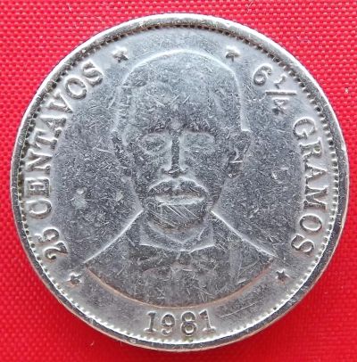 Лот: 4892430. Фото: 1. (№3705-2/LZ) 25 сентаво 1981... Америка