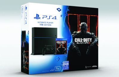 Лот: 8703241. Фото: 1. PS4 на 1 ТБ HDD + COD BO 3. Игровые приставки, консоли