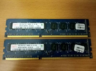 Лот: 8658579. Фото: 1. 2 x 4Gb DDR3 10600 Hunix. Оперативная память