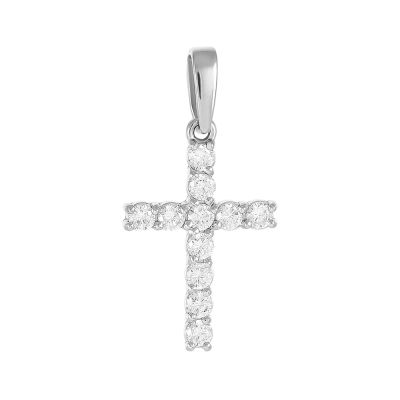 Лот: 23901584. Фото: 1. Подвеска-крестик TALANT из серебра... Кулоны, подвески