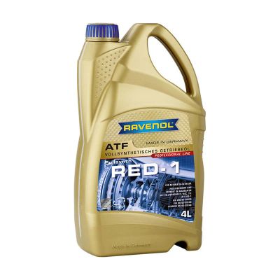 Лот: 18053280. Фото: 1. RAVENOL ATF Red-1, 4л. Масла, жидкости