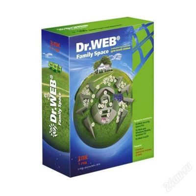 Лот: 2151545. Фото: 1. антивирус dr.web family space... Системные