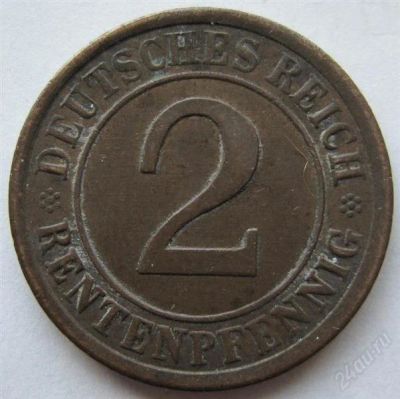 Лот: 1777418. Фото: 1. vz Германия 2 рентенпфенига 1924... Германия и Австрия