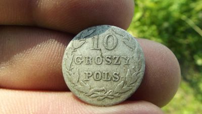 Лот: 9872015. Фото: 1. Редкая монета. 10 грошей для Польши... Россия до 1917 года
