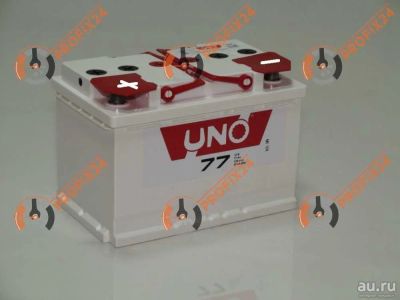 Лот: 13288638. Фото: 1. Аккумулятор UNO 77 А/Ч, Прямая... Аккумуляторы