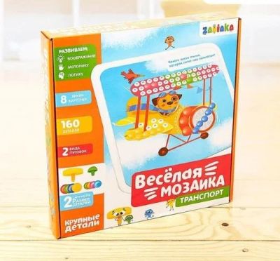 Лот: 16350999. Фото: 1. Веселая мозаика "Транспорт". Новая... Развивающие