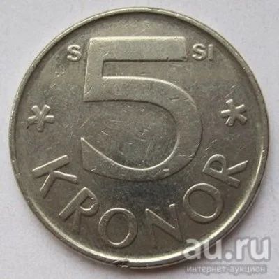 Лот: 13679514. Фото: 1. Швеция 5 крон 2008. Европа