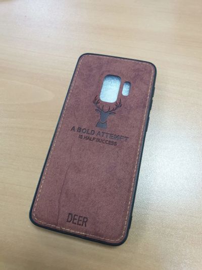 Лот: 15930244. Фото: 1. Чехол для Samsung galaxy s9 коричневый. Чехлы, бамперы