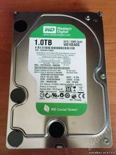 Лот: 1340244. Фото: 1. WD Caviar Green 1Tb Внимание цена... Жёсткие диски (HDD)