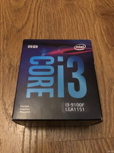 Лот: 18224155. Фото: 1. Процессор Intel Core i3-9100F... Процессоры