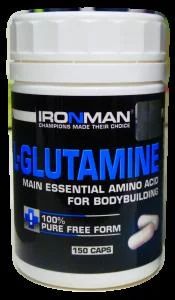 Лот: 7996958. Фото: 1. Ironman L-Glutamine 150 капс... Спортивное питание, витамины