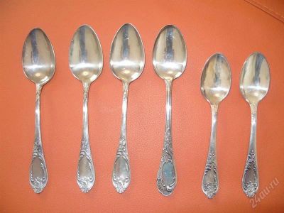 Лот: 2642236. Фото: 1. Ложки МНЦ, МНЦ Ц,. Столовые приборы, ножи