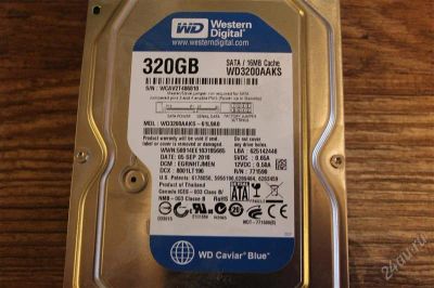 Лот: 2241248. Фото: 1. Жесткий диск Western Digital 320GB. Жёсткие диски (HDD)