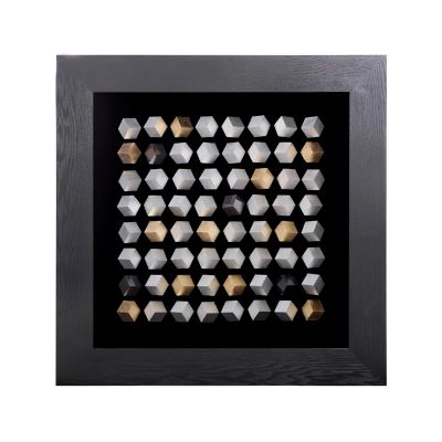 Лот: 24965400. Фото: 1. Панно Mart Gallery 64 куба в черной... Другое (сувениры, подарки)