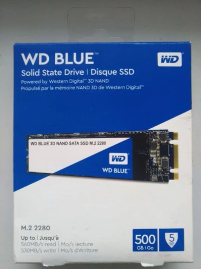 Лот: 17232971. Фото: 1. SSD WD Blue M.2 512GB. SSD-накопители