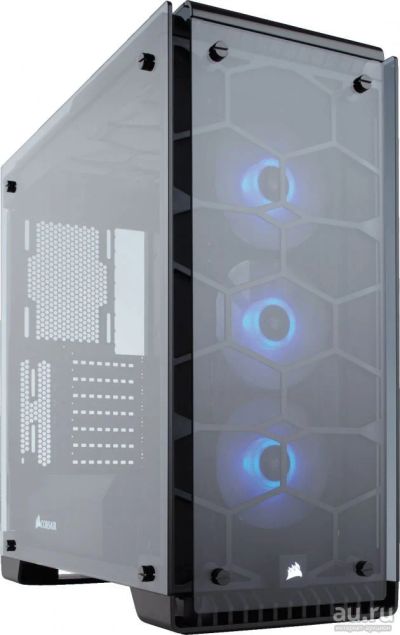 Лот: 9531101. Фото: 1. Corsair Middle Tower Crystal 570X... Корпуса, блоки питания