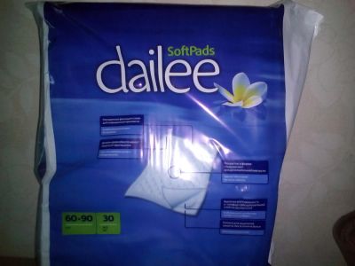 Лот: 8447926. Фото: 1. пелёнки гигиенические Dailee 30штук-пачка. Реабилитация, уход за больными