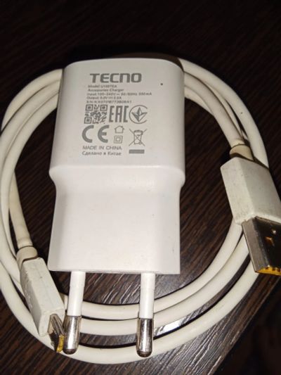 Лот: 24885276. Фото: 1. Зарядка micro USB. Tecno (5v... Зарядные устройства, блоки питания, адаптеры сетевые для смартфонов