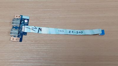 Лот: 16922322. Фото: 1. Плата с USB портами для ноутбука... Шлейфы, кабели, переходники