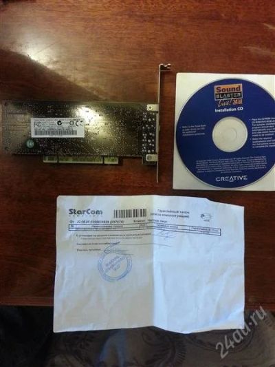 Лот: 2755070. Фото: 1. Звуковая карта на PCI Creative... Звуковые карты