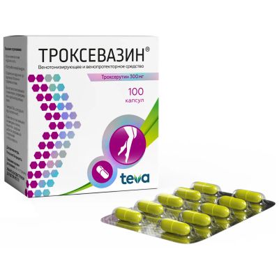 Лот: 23259975. Фото: 1. Троксевазин капс. 300мг №100. Лекарства