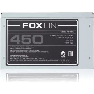 Лот: 25056007. Фото: 1. Блок питания Foxline FZ450R 450W. Корпуса, блоки питания