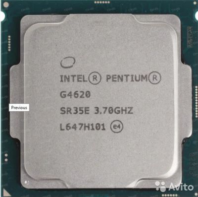 Лот: 14792520. Фото: 1. Процессор G4620 Kaby Lake (2 ядра... Процессоры