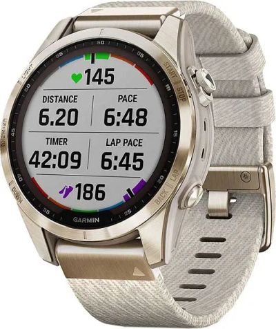 Лот: 22198309. Фото: 1. Часы Garmin Fenix 7S Sapphire... Смарт-часы, фитнес-браслеты, аксессуары