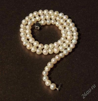 Лот: 1827409. Фото: 1. Бусы из натурального жемчуга 50... Бусы