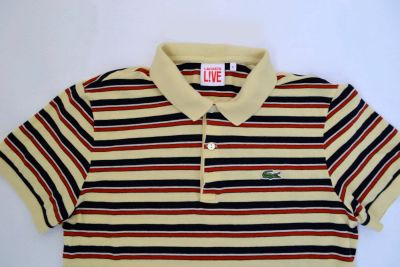 Лот: 9442427. Фото: 1. Lacoste L!VE Polo shirt в полоску. Футболки, поло