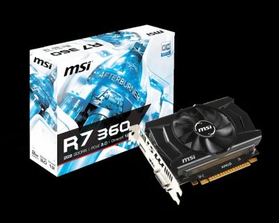 Лот: 8631007. Фото: 1. Видеокарта MSI radeon R7 360 OC... Видеокарты