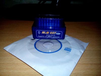 Лот: 5305034. Фото: 1. мини ELM 327 Bluetooth OBD2 OBD... Электроприборы для автомобиля