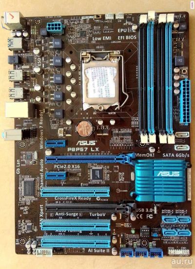 Лот: 16715672. Фото: 1. Asus P8P67 LX читаем описание. Материнские платы