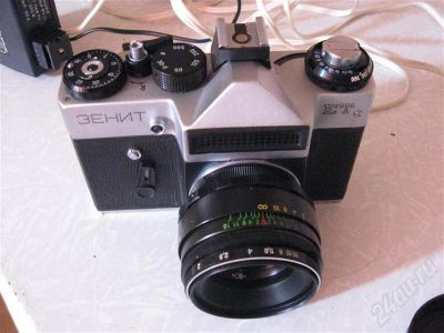 Лот: 294759. Фото: 1. фотоаппарат зенит et в чехле... Плёночные компактные