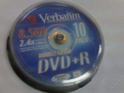 Лот: 136869. Фото: 1. Чистые диски Verbatim DVD+R double... Красноярск