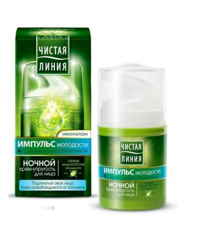 Лот: 6589494. Фото: 1. Чистая Линия Ночной крем-упругость... Уход за лицом 