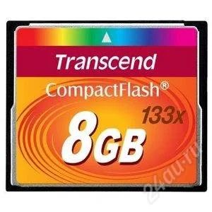 Лот: 2017237. Фото: 1. COMPACTFLASH CF TRANSCEND 8gb... Карты памяти