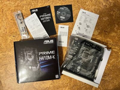 Лот: 25323179. Фото: 1. Материнская плата ASUS PRIME H410M-K. Материнские платы