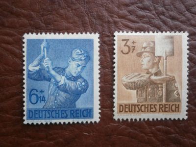 Лот: 9785665. Фото: 1. Марки , Трудовой фронт, Германия-третий... Марки