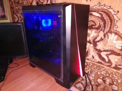 Лот: 13286391. Фото: 1. Игровой пк ryzen 7 1700 16x3,7ггц... Компьютеры в сборе