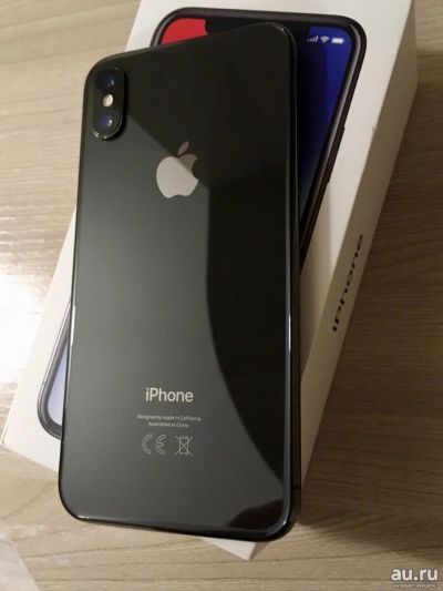 Лот: 13202431. Фото: 1. iPhone X black 256гб РСТ полный... Смартфоны
