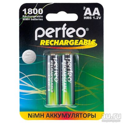 Лот: 12972815. Фото: 1. Аккумулятор AA Perfeo R 06 ( 1800mAh... Батарейки, аккумуляторы, элементы питания