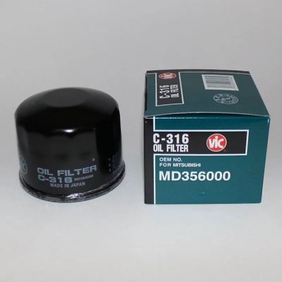 Лот: 8079245. Фото: 1. Фильтр масляный Vic C-316 на Mitsubishi... Расходные материалы