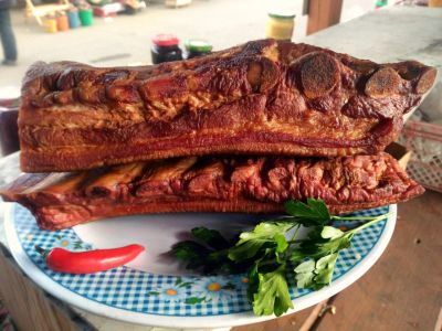 Лот: 10729918. Фото: 1. Копченые свиные ребра (мясные). Мясо, птица, яйцо