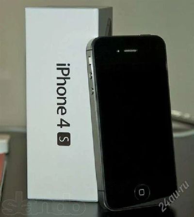 Лот: 2845878. Фото: 1. Iphone 4s 16 gb black Полный комплект... Смартфоны