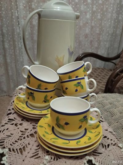 Лот: 18574389. Фото: 1. Чайные пары с термосом. Сервизы, наборы посуды