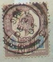 Лот: 10450736. Фото: 1. Великобритания 1902 Used нс перфин2. Марки