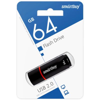 Лот: 16508403. Фото: 1. Флешка USB 2.0 64GB Smartbuy Crown... USB-флеш карты